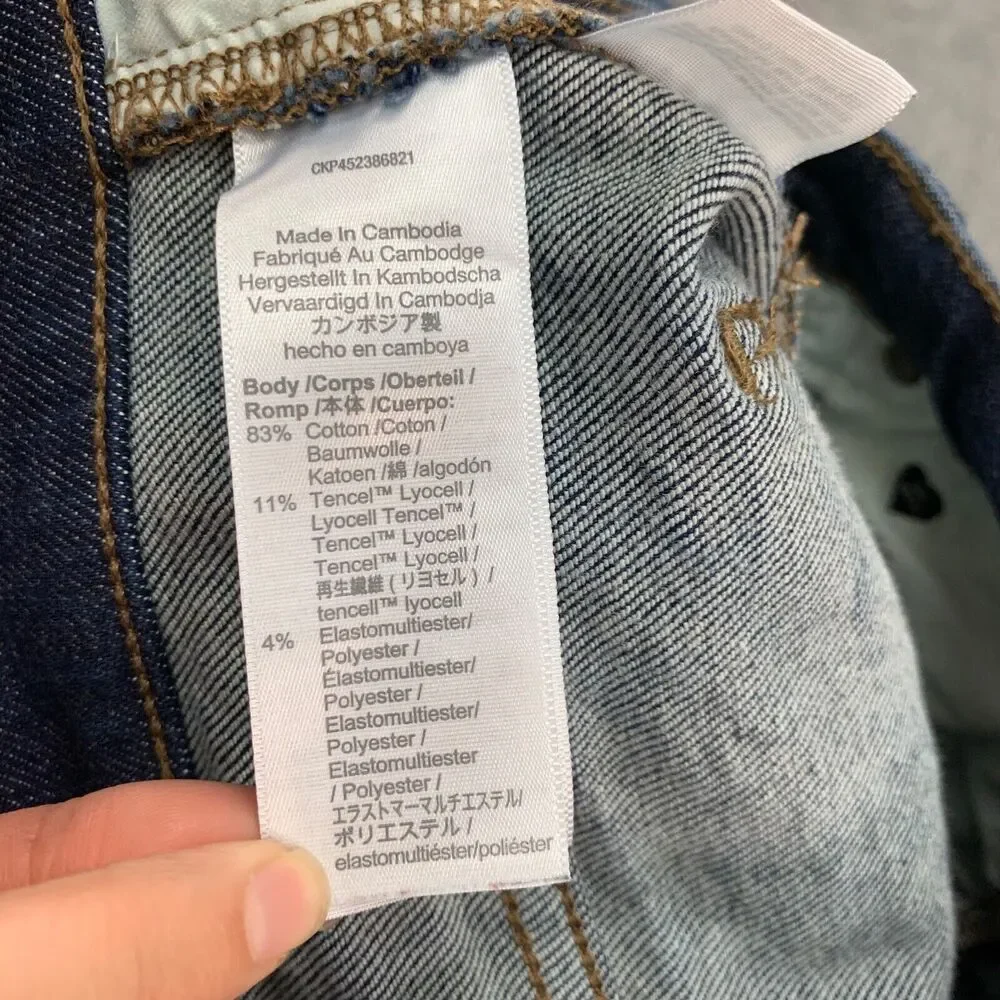 Madewell Jeans Womens 25 Orland Wash Denim Stretch Tencel Blend Mid Rise Skinny